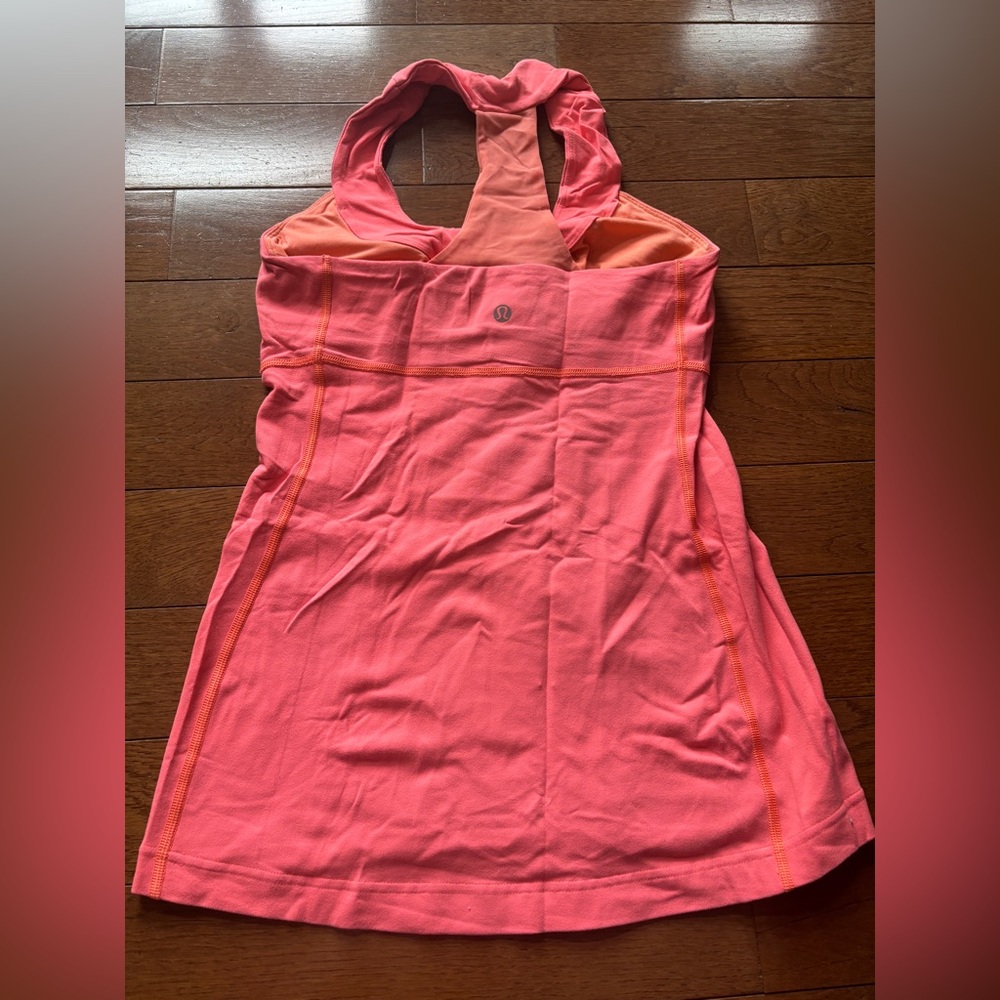 Lululemon Coral Scoop Neck Tank